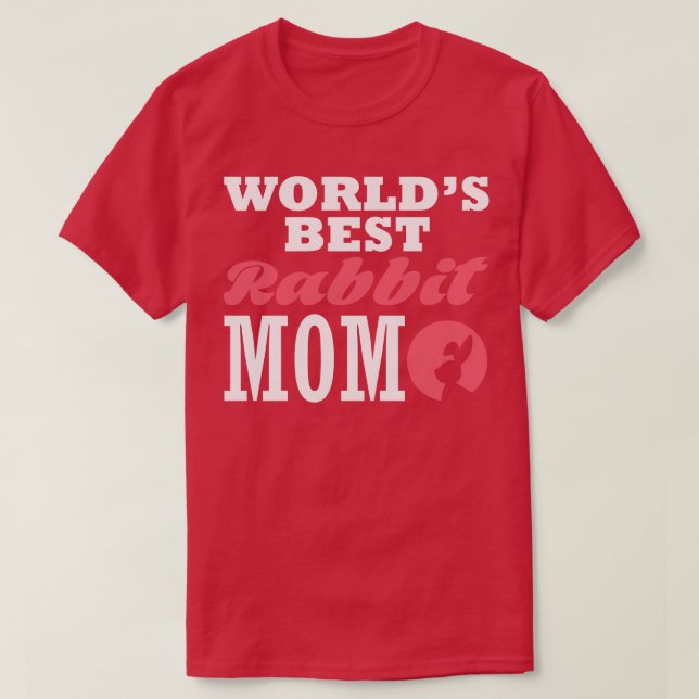 Världens bästa kanin mamma 1 t shirt (Design framsida)