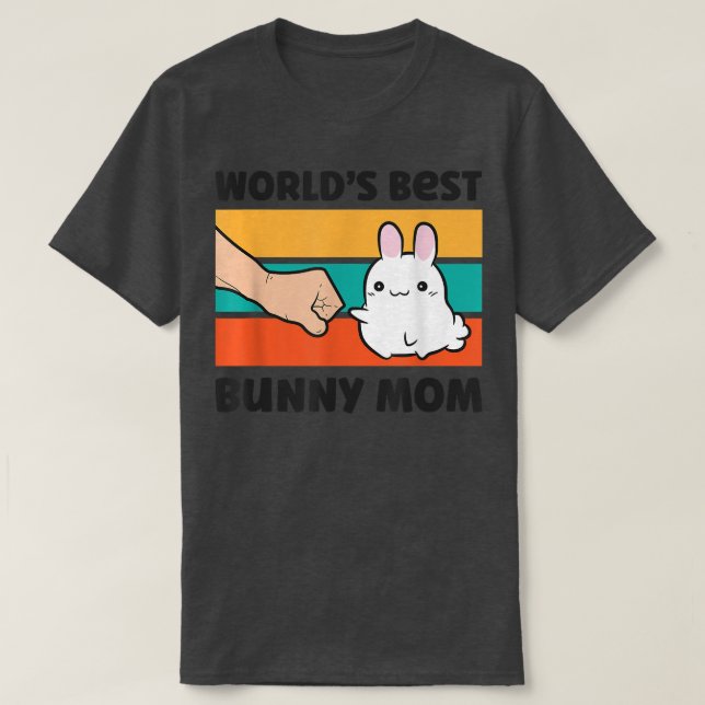 Världens bästa kanin Mamma Cute Rabbit Bunny  T Shirt (Design framsida)