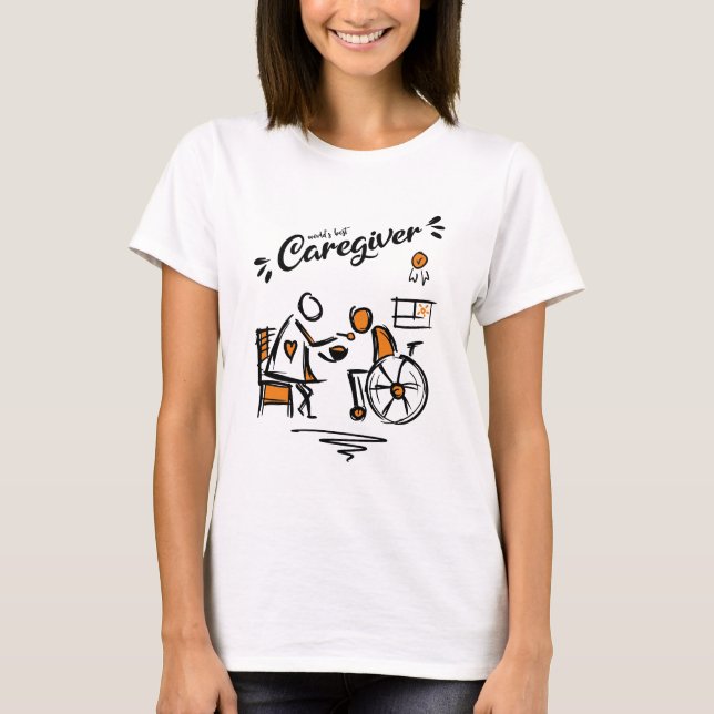 Världens bästa karriär- och presentatör i rullstol t shirt (Framsida)