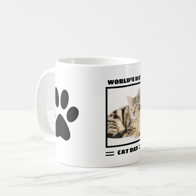 Världens bästa Kat-Anpassningsbar-fotoPersonlig i  Kaffemugg (Framsida vänster)