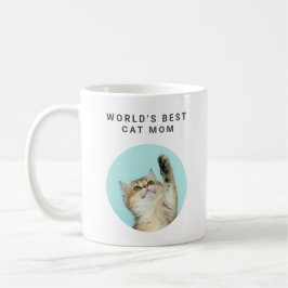 Världens bästa Kat Mamma Anpassningsbar Funny 2 Pe Kaffemugg