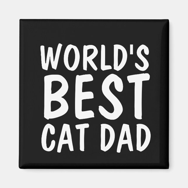 VÄRLDENS BÄSTA KAT-PAPPA-GRÖDOR MAGNET (Framsidan)