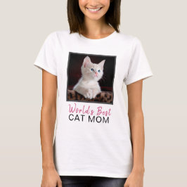 Världens bästa Katt-foto på Mamma-torget T Shirt
