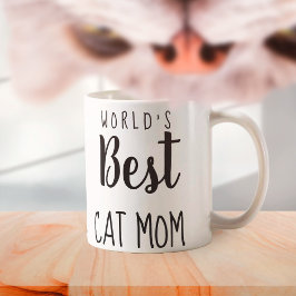 Världens bästa Katt Mamma - Anpassadet Kaffemugg