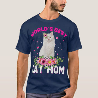 Världens bästa Katt Mamma-flotta Mors dag T Shirt