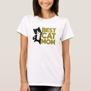 Världens bästa Katt Mamma - Katter, svarta sötdjur T Shirt