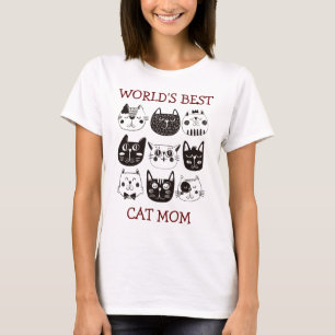 Världens bästa Katt Mamma Shirt T Shirt