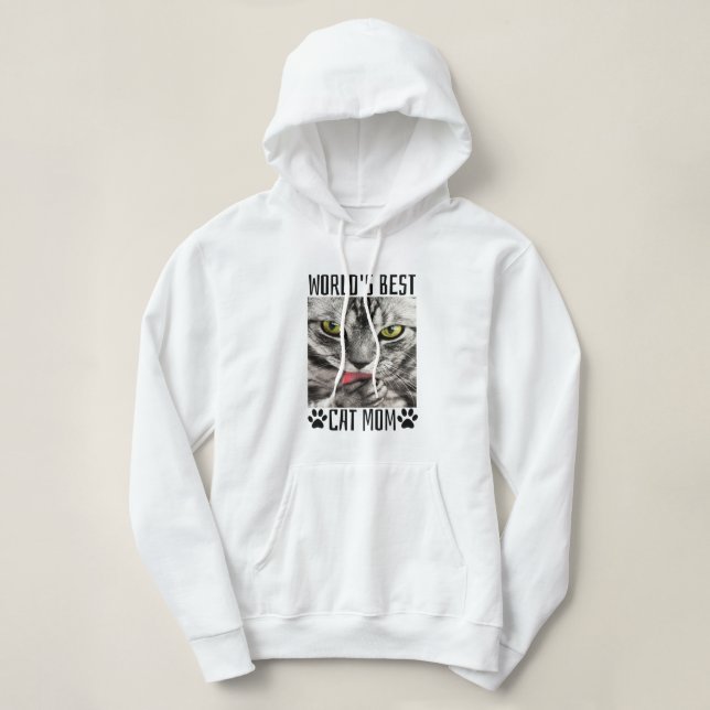 Världens bästa Katt Mamma T Shirt (Design framsida)