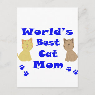 Världens bästa Katt Mamma Vykort