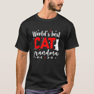Världens Bästa Katt Mormor Katt Kattägare Husdjur T Shirt