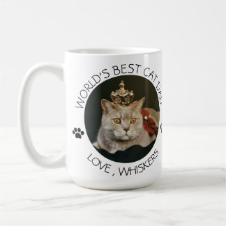 Världens bästa Katt Pappa Personlig Pet-foto Kaffemugg