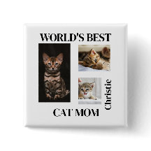 Världens Bästa Kattmamma Anpassat Namn Present