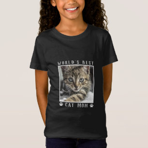 Världens Bästa Kattmamma Husdjur Foto Tassavtryck T Shirt
