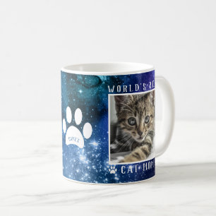 Världens Bästa Kattmamma Tassavtryck Namn Foto Utr Kaffemugg