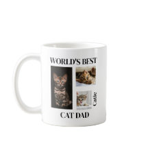 Världens Bästa Kattpappa Anpassad Namn Present