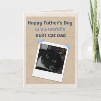 Världens bästa kattpappa från världens bästa katt kort