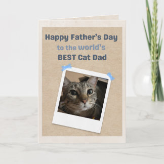 Världens bästa kattpappa från världens bästa katt kort