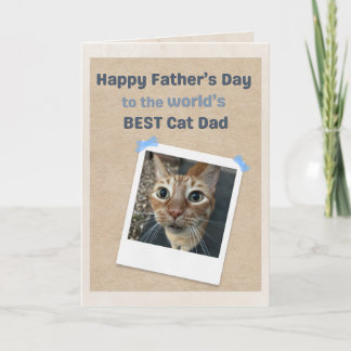 Världens bästa kattpappa från världens bästa katt kort