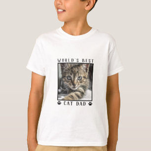 Världens Bästa Kattpappa Husdjur Foto Tassavtryck T Shirt