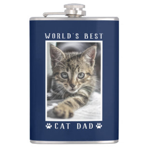 Världens Bästa Kattpappa Tassavtryck Foto Navy 8 o Fickplunta