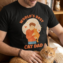 Världens Bästa Kattpappa Vattenfärgskustomiserad F