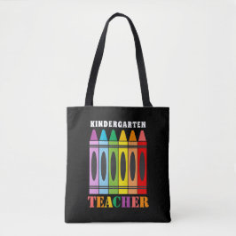 Världens bästa Kindergarten-lärare Rainbow Kritor Tygkasse