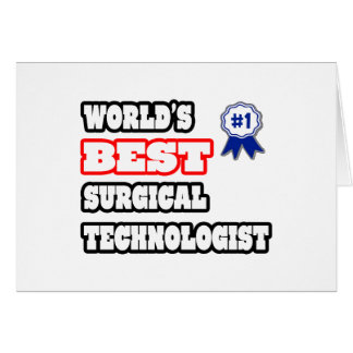 Världens bästa kirurgisk teknolog hälsningskort