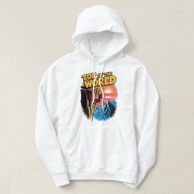 Världens bästa klimatutformning i Sten Hoodie (Design framsida)