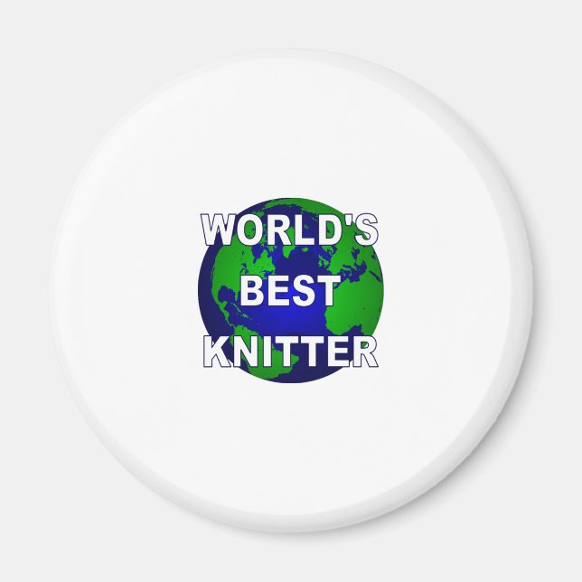 Världens bästa Knitter Magnet (Framsidan)