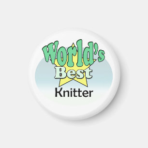 Världens bästa Knitter Magnet