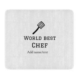 Världens bästa kock lägger till namn text som koka