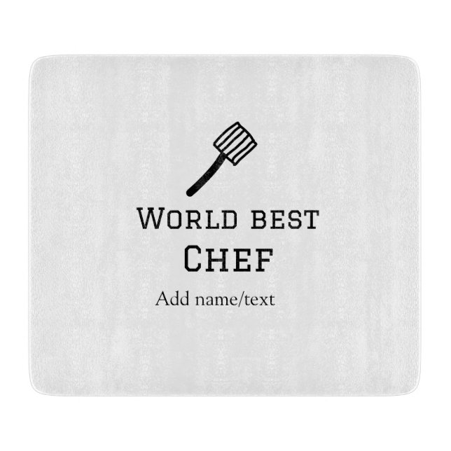 Världens bästa kock lägger till namn text som koka (Framsidan)