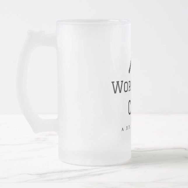 Världens bästa kock lägger till namn text som koka frostat ölglas (Vänster)