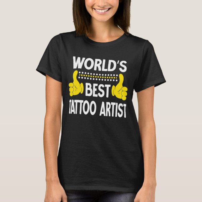 Världens bästa konstnärer för konstnärer med titel t shirt (Framsida)