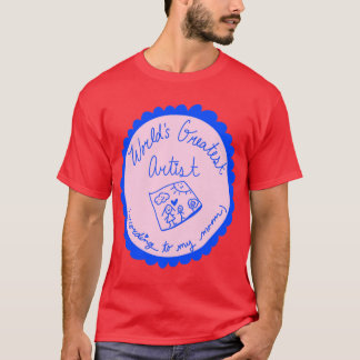Världens bästa konstnärsgåva t shirt