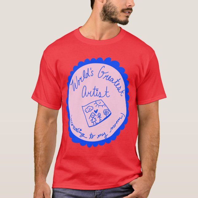 Världens bästa konstnärsgåva t shirt (Framsida)