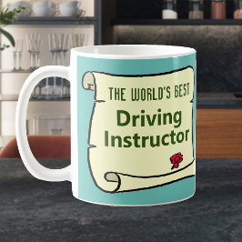 Världens Bästa Körlärare. Kaffemugg