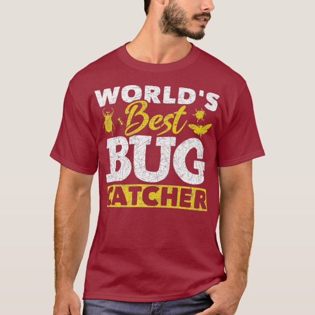 Världens bästa Kryp Catcher Lustigt Entomolog Kryp T Shirt (Framsida)