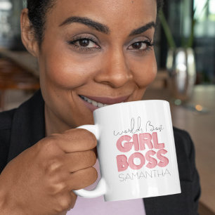 Världens bästa kvinnliga chef kaffemugg