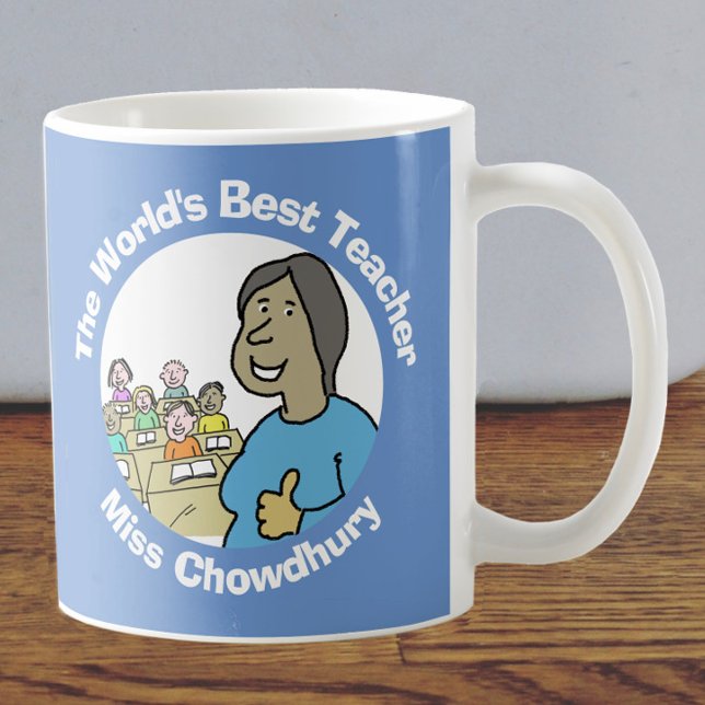 Världens bästa kvinnliga lärare kaffemugg (Skapare uppladdad)