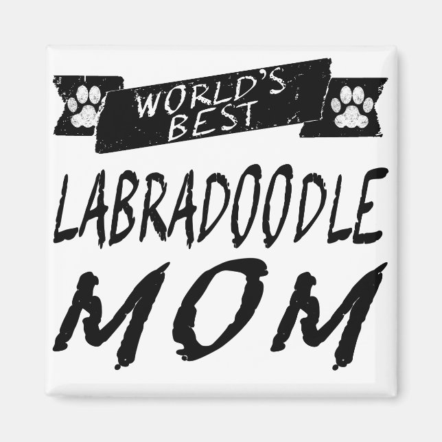 Världens bästa labradoodle Mamma Magnet (Framsidan)