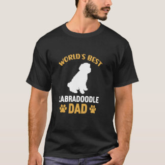 Världens bästa labradoodle Pappa Funny Labradoodle T Shirt