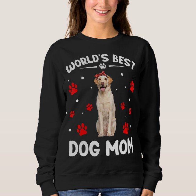 Världens bästa labrador Hund Funny Mors dag 1 T Shirt (Framsida)