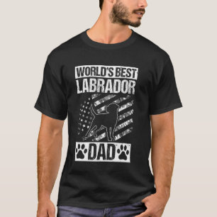 VÄRLDENS BÄSTA labrador Pappa Fars dag Pet Hund Ow T Shirt