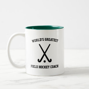 Världens bästa landhockeytränare kaffemugg