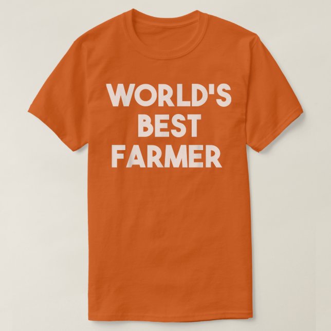 Världens bästa lantbruk t shirt (Design framsida)