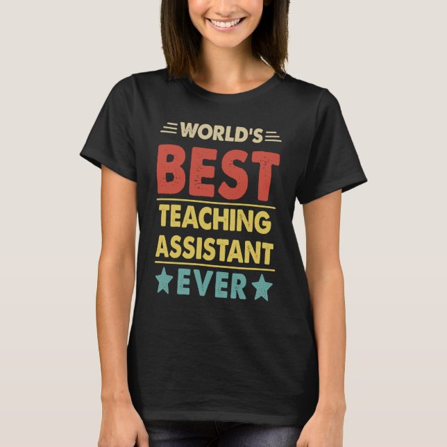 Världens bästa lärarassistent någonsin  1 t shirt (Framsida)