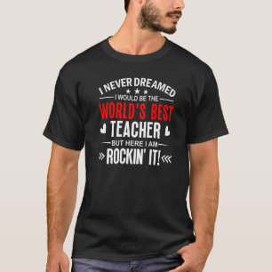 Världens bästa lärare för kvinnor världens bästa l t shirt