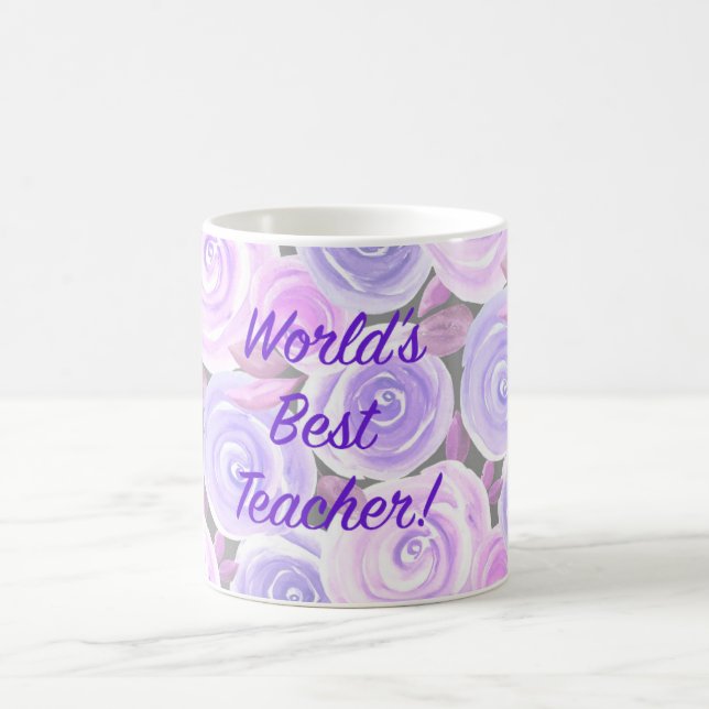 Världens bästa lärare kaffemugg (Center)