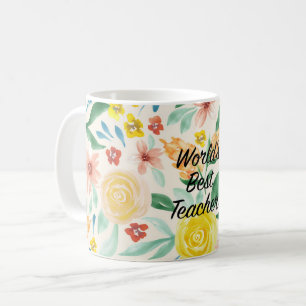 Världens bästa lärare kaffemugg